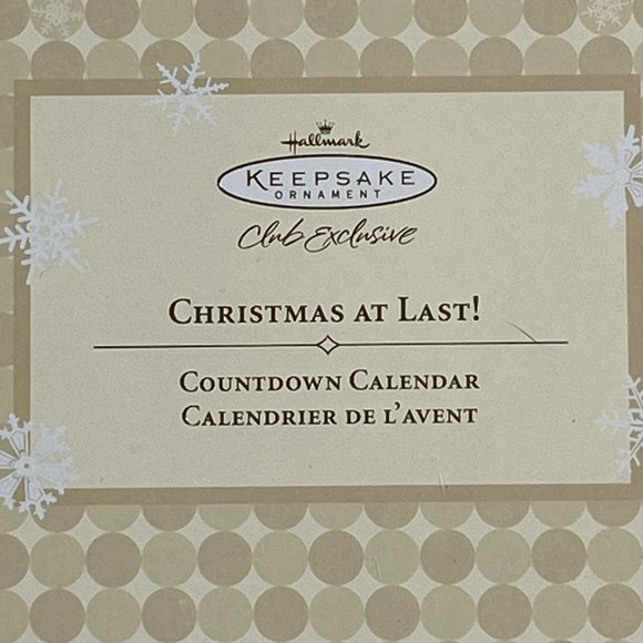 Hallmark 2005 "Christmas At Last!" Countdown Advent Calendar Tree Mini Ornaments - Picture 2 of 15